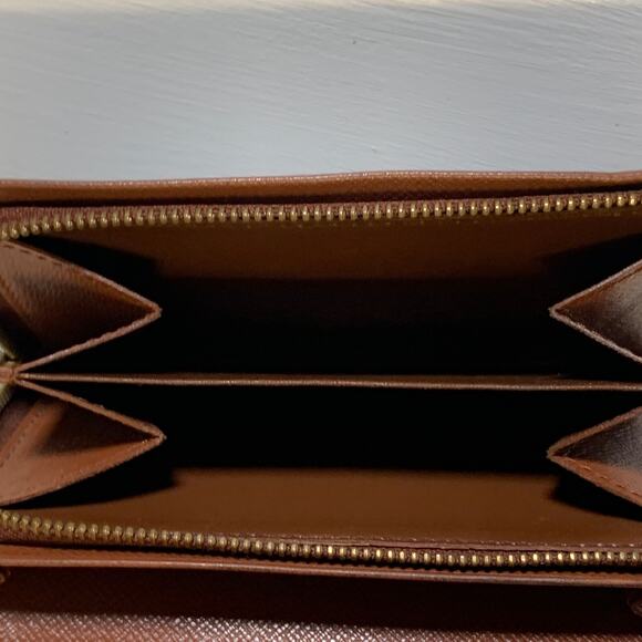 Vintage 90s Louis Vuitton Monogram Porte Monnaie Billets Tresor Wallet w/ Box - Picture 7 of 16